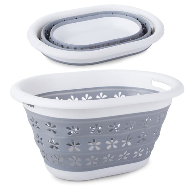 Sammenleggbar skittentøyskurv - 25L
