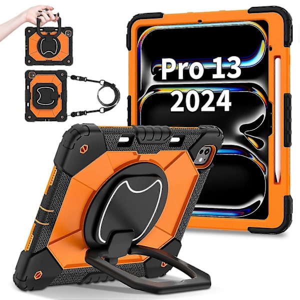 Ställfodral i silikon+PC för iPad Pro 13 (2024)