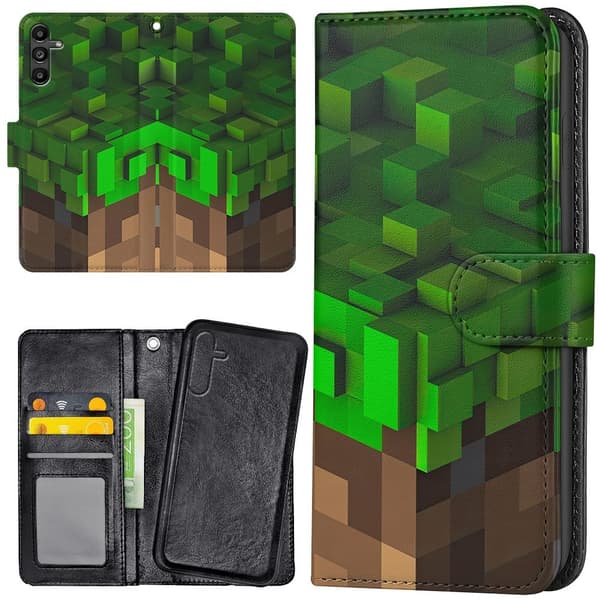 Samsung Galaxy A16 4G/5G - Plånboksfodral/Fodral Minecraft