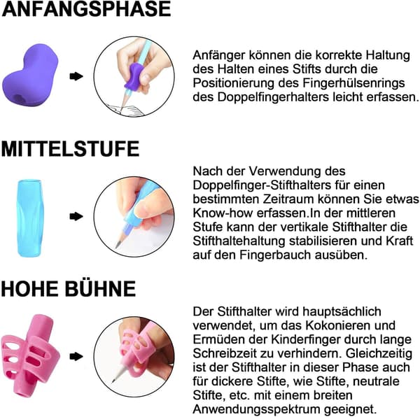 Kynäteline, 10 ergonomista kynätelinettä, satunnaisia värejä