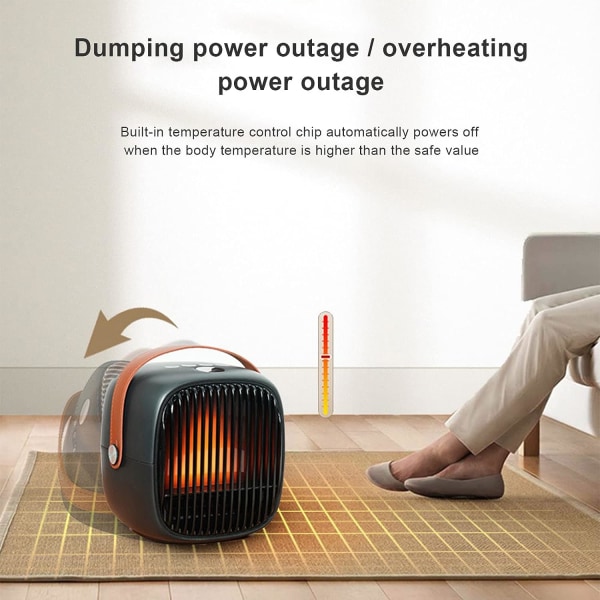 Mini Warm Air Electric Space Heater Energieffektiv Mini Space Heater Skrivbordsvärmare