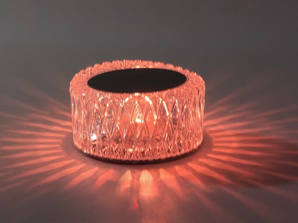 Fjernstyrt LED-lampe - Bordlampe Krystall - RGB