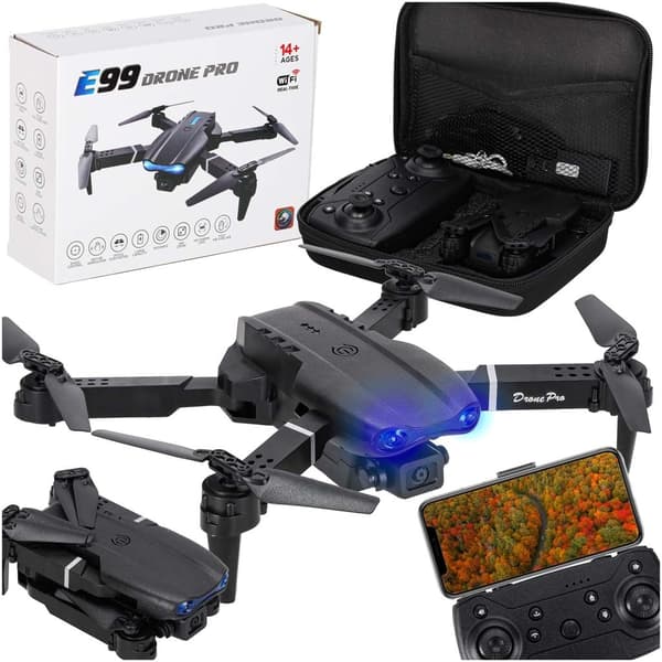 Drönare RC E99 Pro dubbla kameror huvudlös
