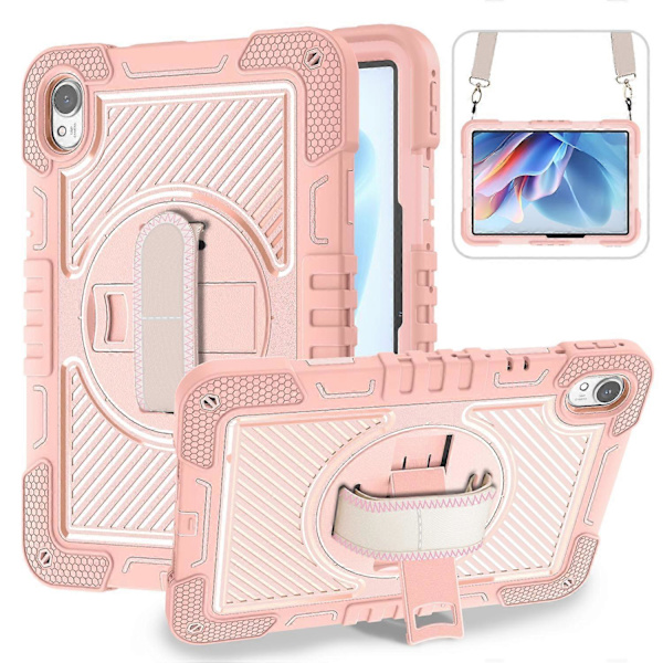 Fodral för Huawei MatePad 11.5 S Silikon+PC Ställbart Tabletskydd med Axelrem