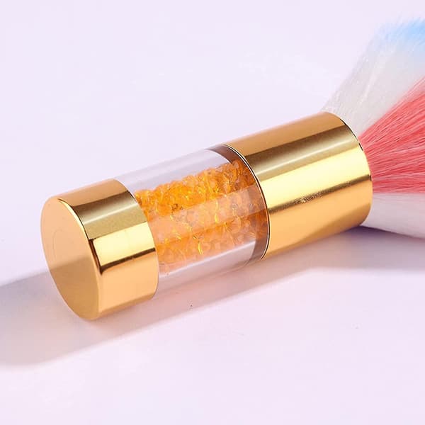 Neglestøvbørste til Akrylnegle, Akryl Neglestøvfjerner Børste, Farverig Dip Powder Remover Makeup Børste