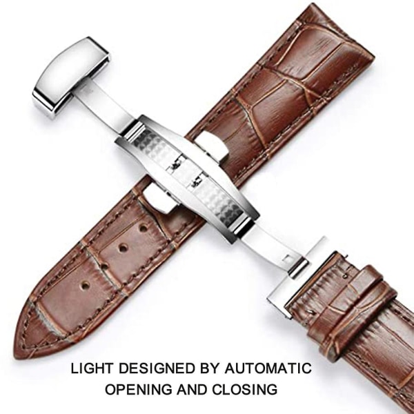 Rostfritt stål Deployment Clasp Buckle Fasten(18mm,20mm )