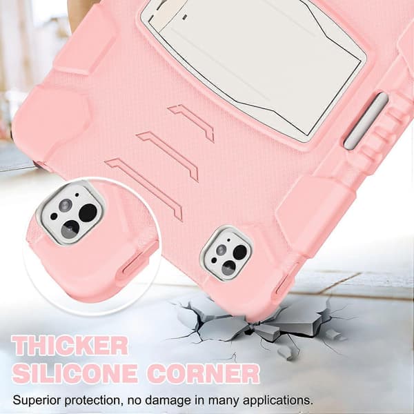 Ställfodral PC+Silikon Anti-dropp Tablet Cover för iPad Pro 13 (2024)