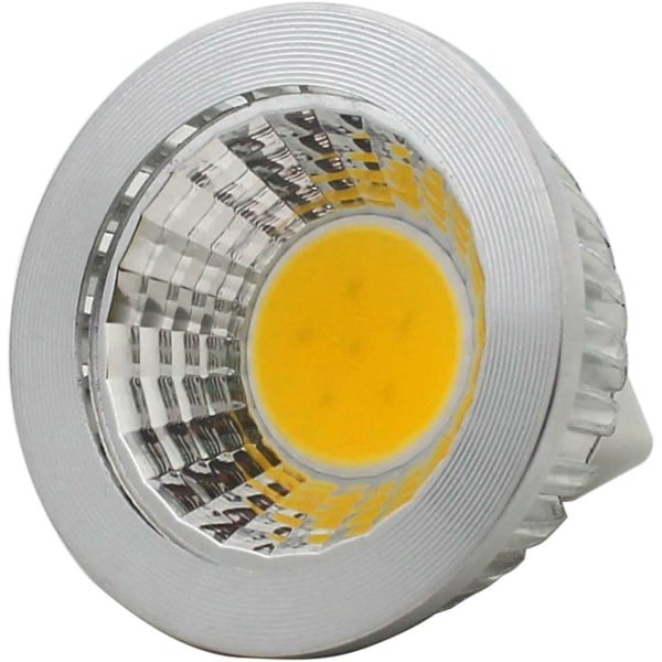 6st, MR16/GU5.3 COB LED-lampa, 3W / 210lm, DC 12V, varmvit 2700K, motsvarande 20W halogenlampa, ø50x52, 90° strålvinkel