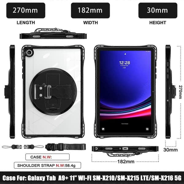 Etui til Galaxy Tab A9+ nettbrett