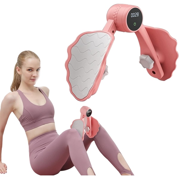 Bäckenbottenträningsförstärkare för kvinnor, Muscle Hip Booty Trainer Pro -maskin med disk, 3-hålsjustering Ben Innerlårträningsutrustning