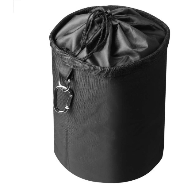 Svart stor pinnpåse, slitstark premium klädpåse Vattentät klädnålspåsar med hängklämmor Resistant klädväska (svart)
