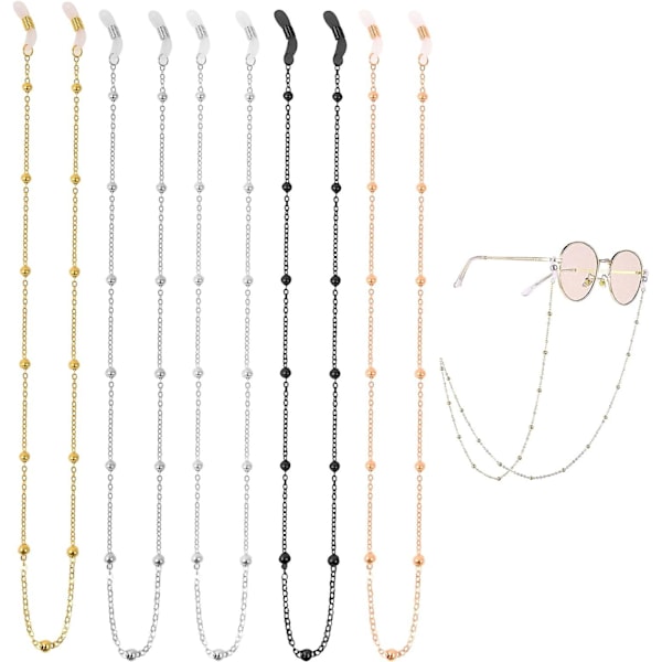 5 stk. Brillekæde Solbriller Kæde - Perle Brille Snor Lanyard