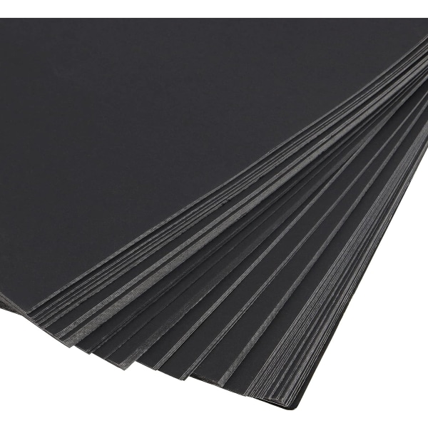 100 ark A4 230gsm sort karton, 21*29,7 cm tykt kunst håndværk printerpapir karton til scrapbog