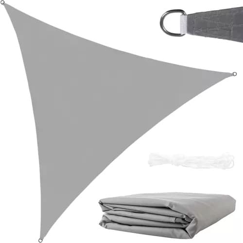 Solseil med UV-beskyttelse for uteplass - 4x4x4 m gray