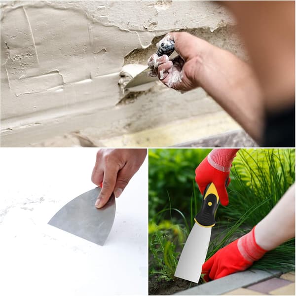 Spackelkniv, spatlar i rostfritt stål, DIY-spatel, spackelspatel, spackelspatel - 4 st