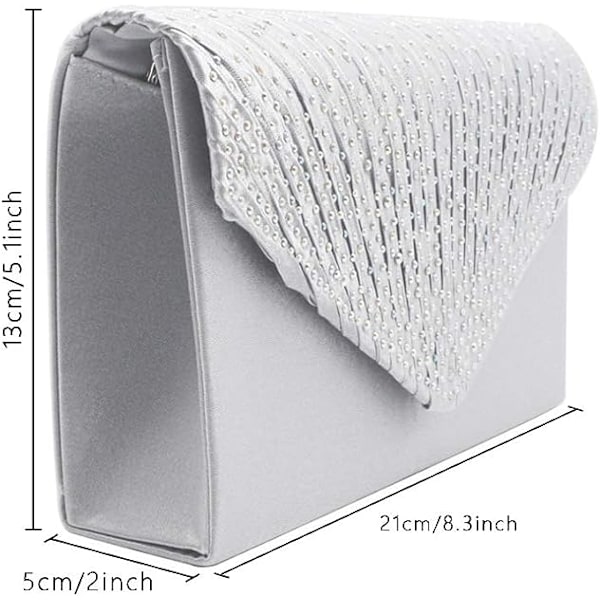 Kvinde Diamante Kuvert Clutch Taske Aften Håndtaske Pung Bryllup, Brudepige, Prom, Fest Skuldertasker