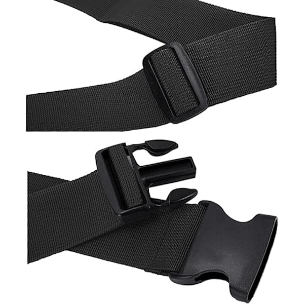 4-pack resväskor remmar för resväskor rem resebälten tillbehör multiduty Black