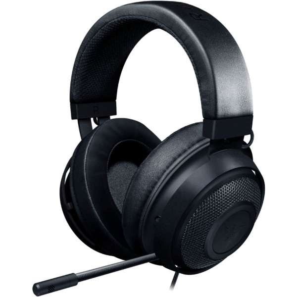 Cross-Platform Wired Gaming Headset (Specialtilpassede 50 mm drivere, 3,5 mm kabel med indbyggede kontroller, Kompatibel på tværs af platforme) Sort