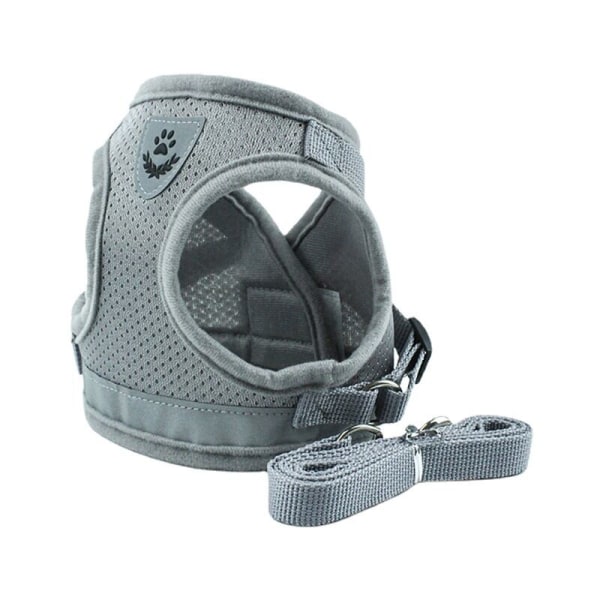 Reflective Straps, Adjustable Straps, Straps with Straps, Puppy Straps, Cat Straps (Grey - M)