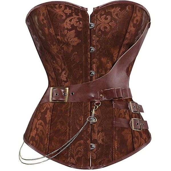 Kvinnors Steampunk Korsetter Bustiers - Gotisk Punk Midjesammandragare Retro Shapewearop L