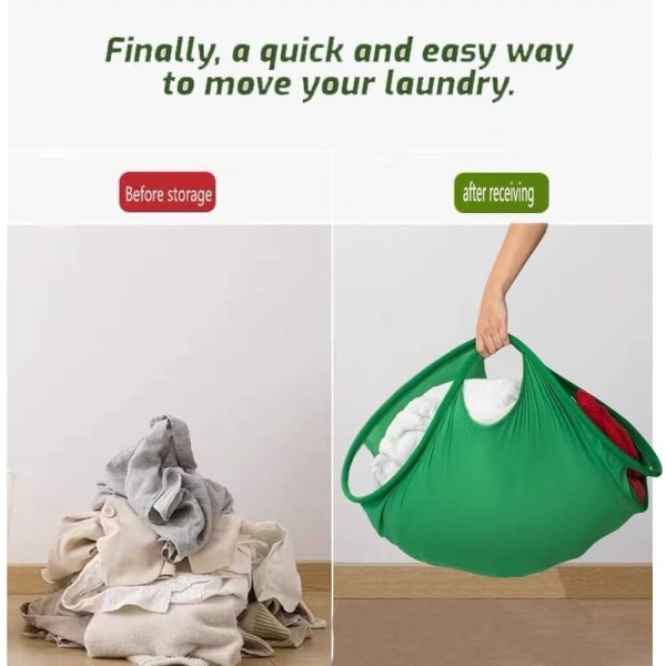 Sammenleggbar kleskurv, Laundry Turtle-kurv, En innovativ sammenleggbar kleskurv, Kurv for skitne klær, Bærbare arrangører (26 tommer)