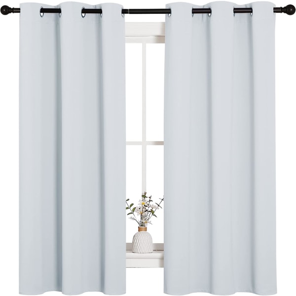 Window Treatment Thermal Insulated Grommet Room Darkening Curtains Drapes for Bedroom