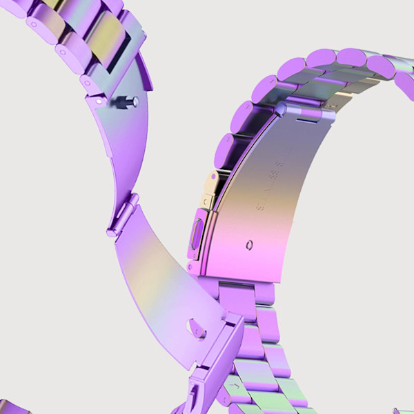 Rem til Huawei Watch GT 3 46mm Stålspænde Iridescent