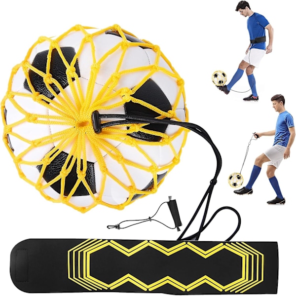 Football Training Equipment - Solo Practice Training Kit With Ball Net & Hand