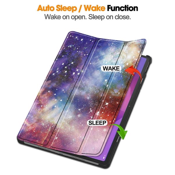Etui til Lenovo Idea Tab Pro med mønsterprint, læderstativ, tabletcover - Galaxy