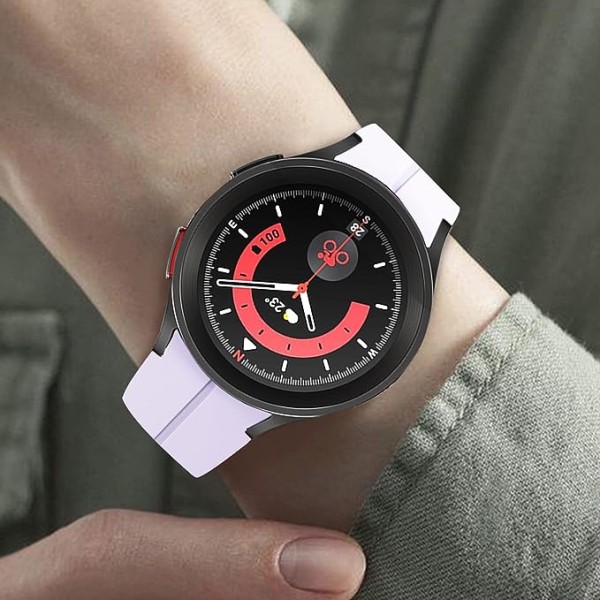Kompatibel med Galaxy Watch 5 pro 45 mm armband, silikonremmar för män och kvinnor för Samsung Galaxy Watch 5, Galaxy Watch 4 Classic
