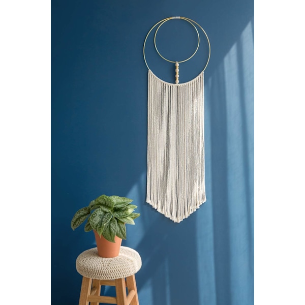 2 st väggdekorationer i vävd väggkonst Boho Chic Bohemian heminredning, 120*30cm/100*30cm