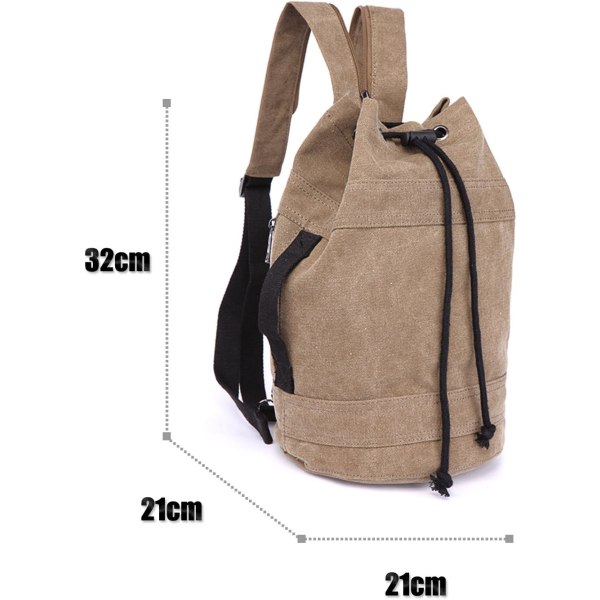 Canvas Reiseduffel, Reisevesker Over natten Weekendvesker Carry On Skulder Tote Bag Ryggsekk brown M