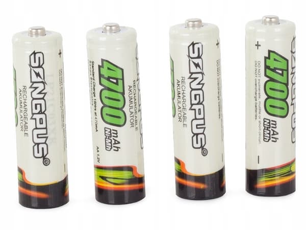 Oppladbare AA-batterier - 4700 mAh - 4-pakning