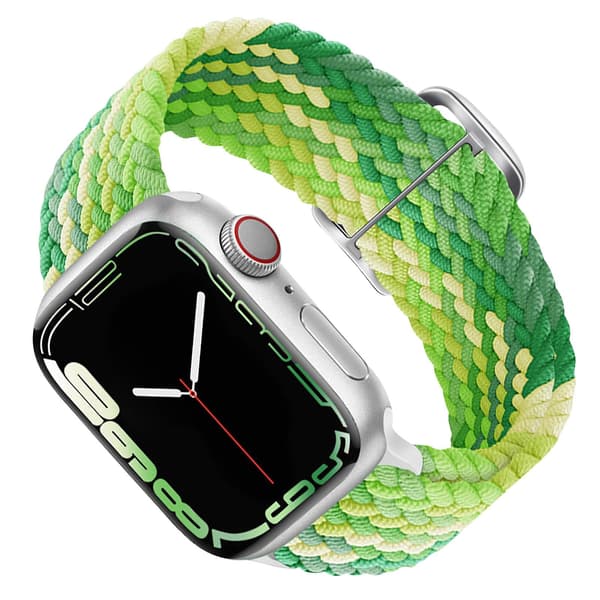 Rem til Apple Watch 49mm / 45mm / 44mm / 42mm Vævet Lime grøn