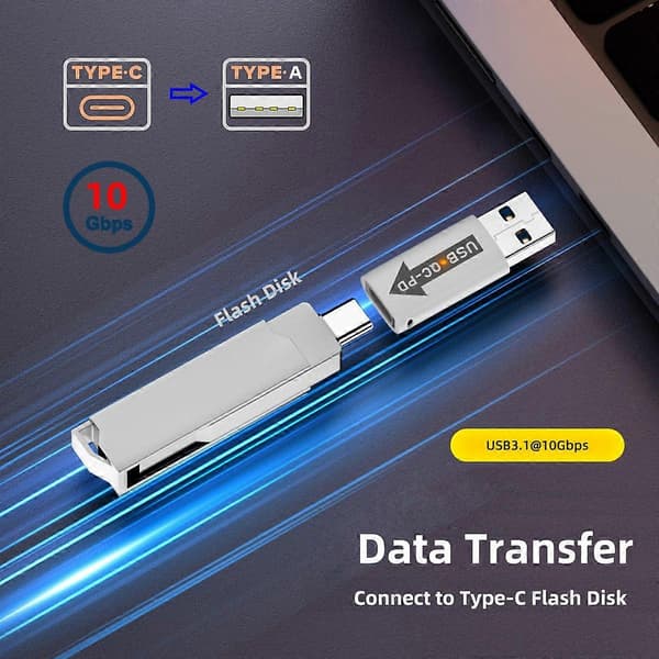 UC-167-QC 2 KPL USB 2.0 QC Uros - PD Type-C Naarasadaptereita LED-valolla