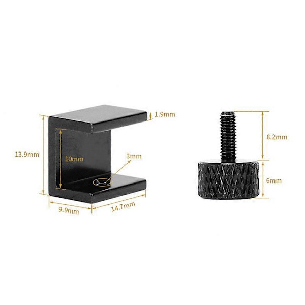 Stykker 3D Printer Bed Clip, 3D Printer Glas Bed Spænde Tilbehør til Ender 3s 3 Pro, 5 Pro, CR-20 Pro, CR-10S Pro