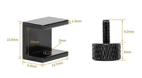 Stykker 3D-printer sengklips, 3D-printer glass seng klemme tilbehør for Ender 3s 3 Pro, 5 Pro, CR-20 Pro, CR-10S Pro
