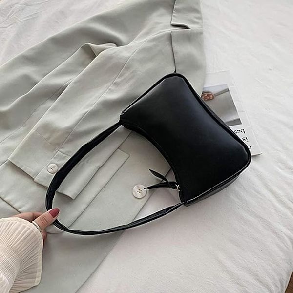 Retro Underarm Bag Kvinner Retro Kvinner Bue Håndveske Skulder Bag PU Lær Bag