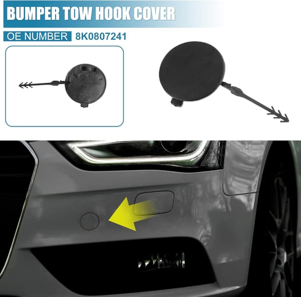 Bumperdragkrok framtill för Audi A4/A4L B8 2009-2012
