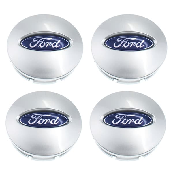 Ford Senterkopper / Hjulnav Bilmerker - 4-pakning 54mm - Silver