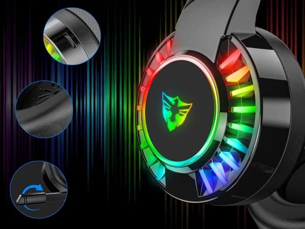 Peliheadset RGB 7.1 - Langallinen mikrofonilla