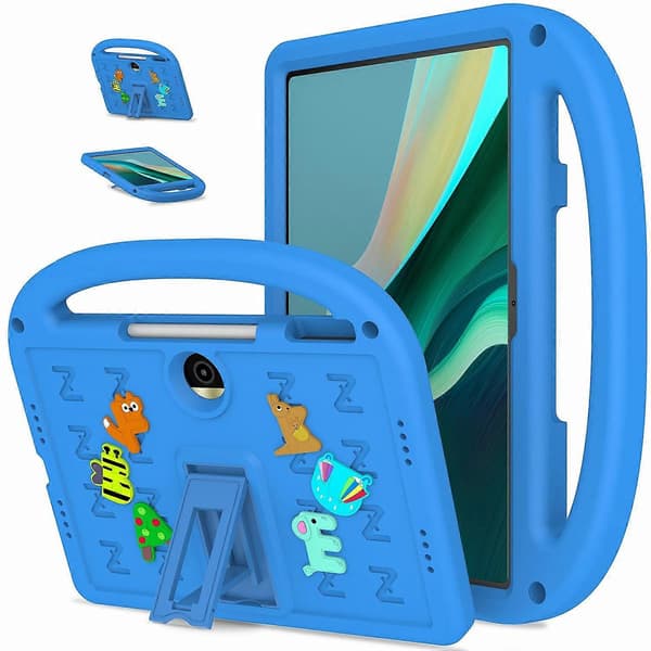 Stödfodral för Honor Pad 9 EVA+PC Tablet Skyddsfodral med Axelrem - Blå