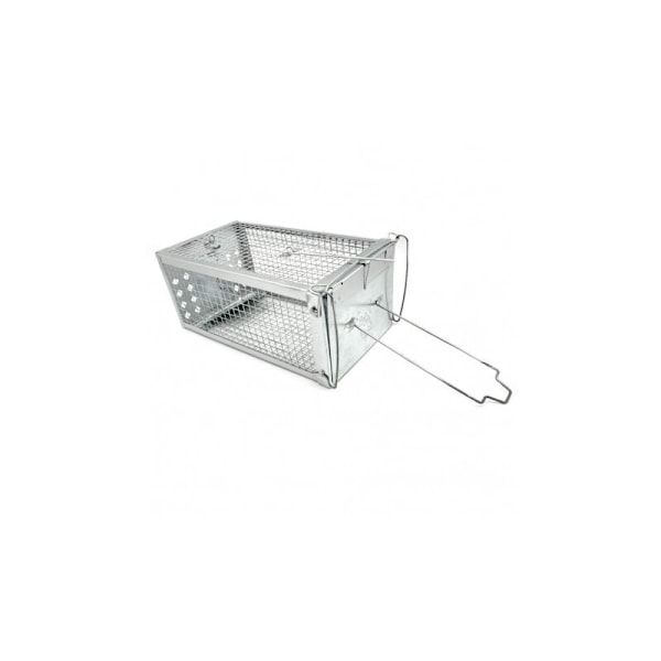 Gjenbrukbar felle for mus, vånd og gnager - 28 x 14,5 x 11,5 cm - Galvanisert stål - For skadedyrbekjempelse