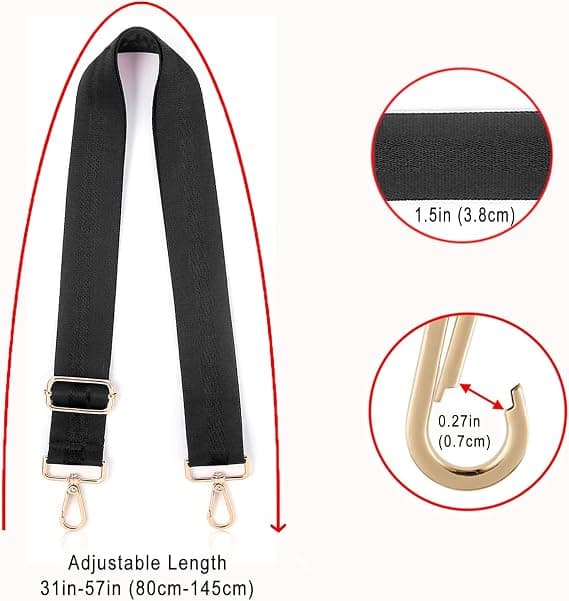 Veskestropputskifting Crossbody Håndveske Skulderstropp Justerbar