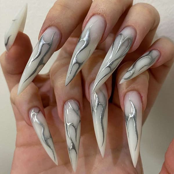 Nagelkonstplåster Nude Bärbara Naglar, Jelly limtyp