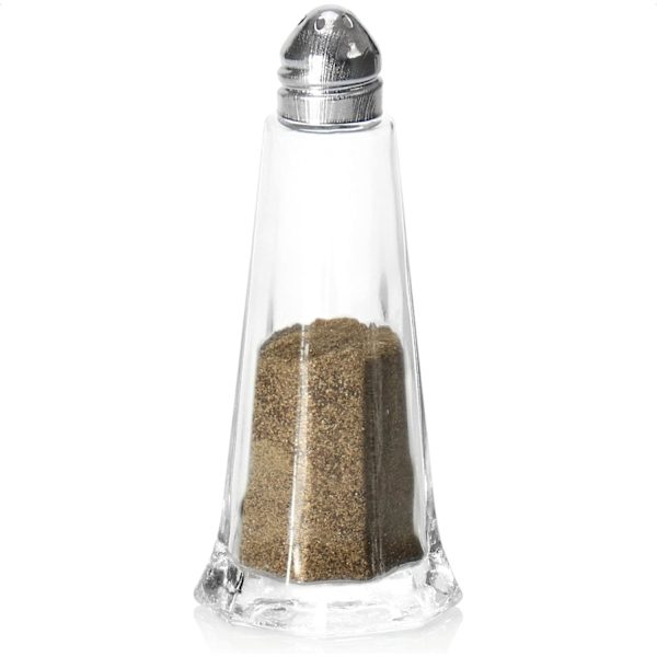 4-delt krydderirystelsessæt, salt- og peberkværne i glas med metal låg, krydderidispenser, shaker til madlavning og køkkenudstyr