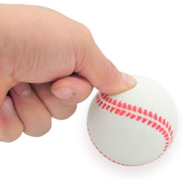 Blød baseball gummiøvelsesbold til begynder sports træning øvelse 2,8 tommer 5 stk.