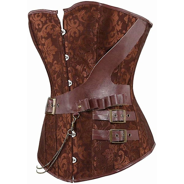 Kvinners Steampunk Korsetter Bustiers - Gotisk Punk Midje Cincher Retro Shapewearop L