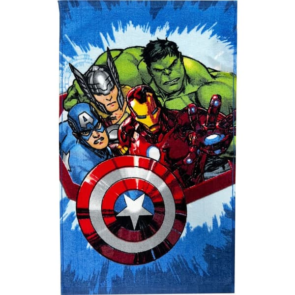 Avengers-pyyhe, käsipyyhe ja kylpypyyhe 30x50 cm - Dynaamiset sankarit