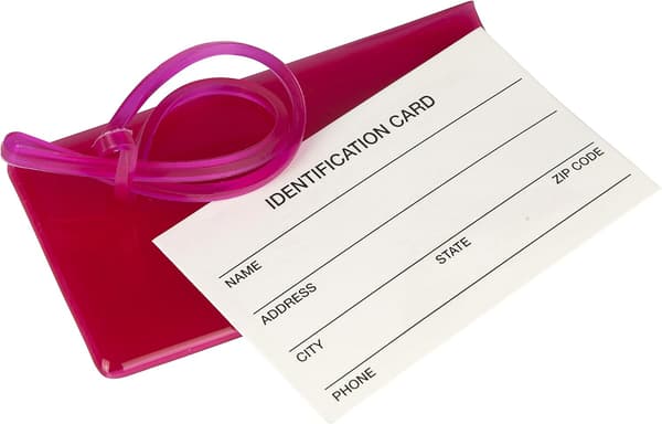 4-pack bagageetiketter för resväskor, flexibla silikon-ID-etiketter för väskor och bagage